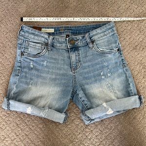 Kut From The Kloth Distressed Blue Jean Shorts - Size 2